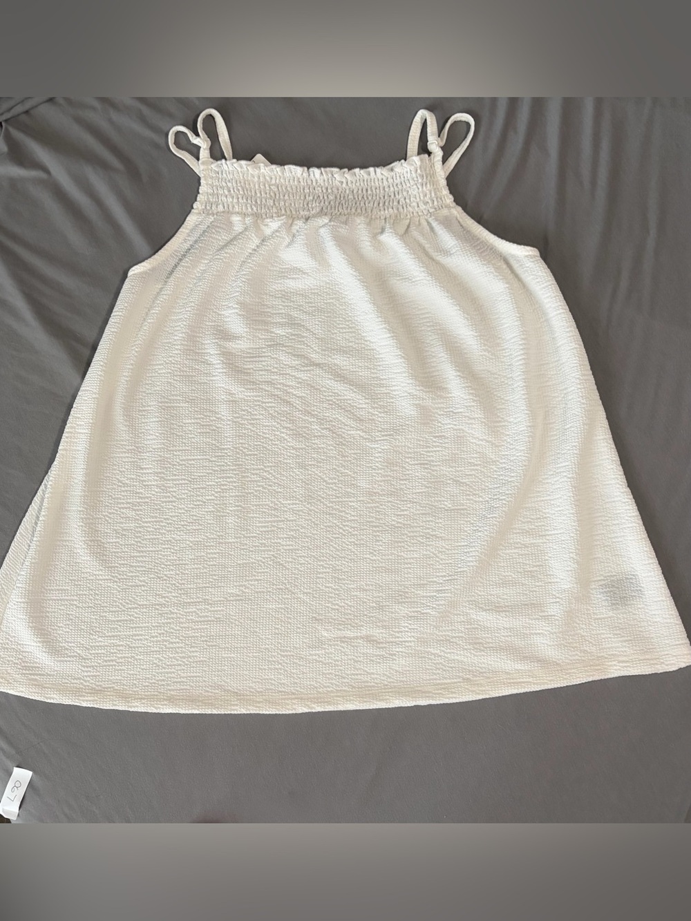 torrid Ivory Knit Gauze Smocked Cami